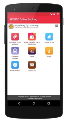 APSRTC android App screenshot 4